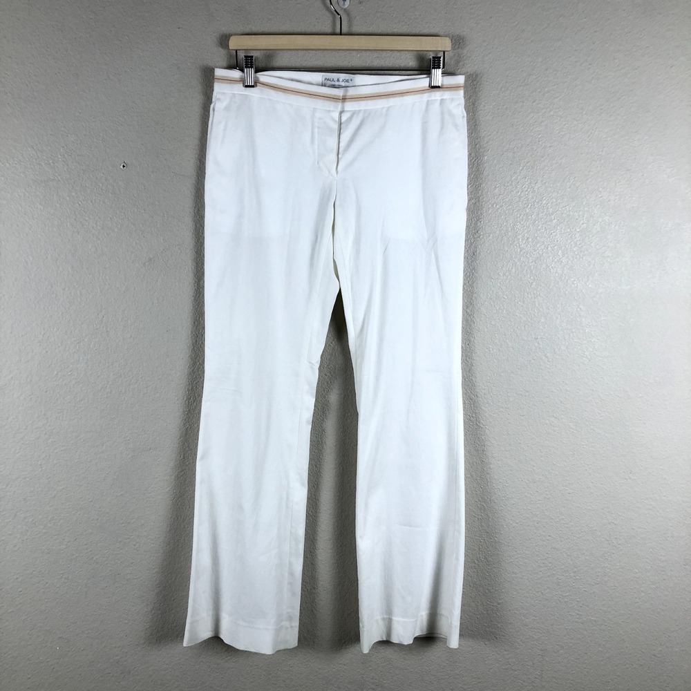 Paul & Joe Preppy Pants Womens 40 / 6 US White Chino Dressy Versatile Everyday